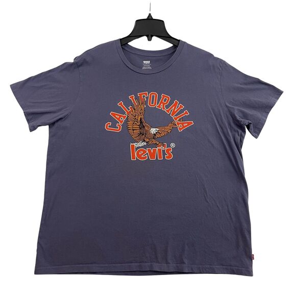 Levi's Other - Levis T Shirt Mens Size XL Standard Blue California Eagle Logo Short Sleeve